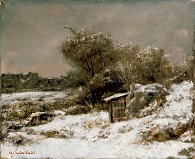 Zimní scéna, po roce 1855 od Gustave Courbet