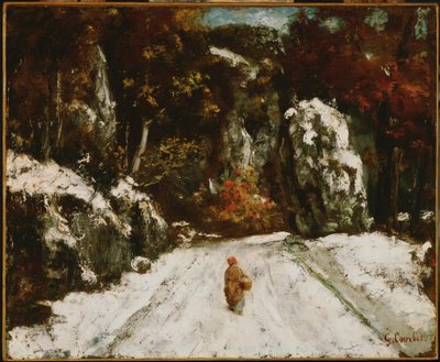 Zima v Jura od Gustave Courbet