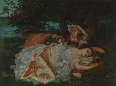 Mladé dámy na břehu Seiny, před rokem 1857 od Gustave Courbet