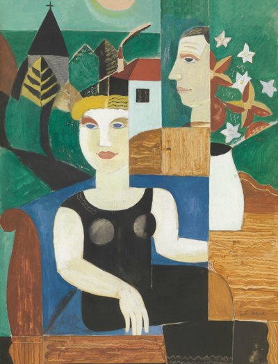 Umělec a jeho žena v měsíčním světle (Us in Deurle) od Gustave de Smet