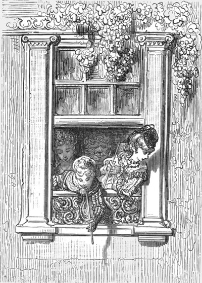 "Balkónová scéna", 1872. od Gustave Dore