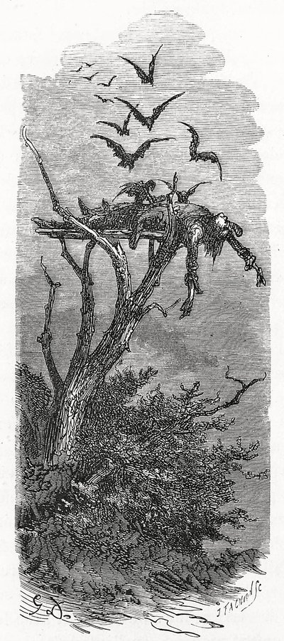 Pohřeb keltského nebe, 1866 od Gustave Dore