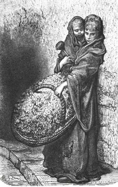 "Květinová dívka", 1872. od Gustave Dore