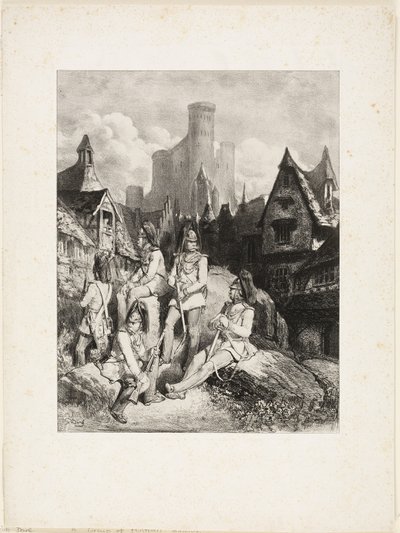 Skupina rakouských gard od Gustave Dore