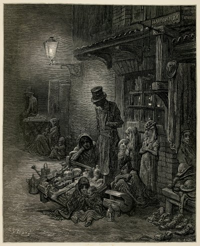 Chudá rodina se svými věcmi. od Gustave Dore