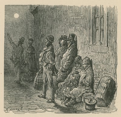 Scéna z londýnského života od Gustave Dore