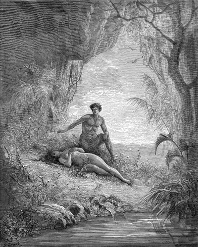Adam a Eva - Bible od Gustave Dore