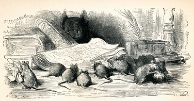 Podle díla Gustava Doreho z La Fontainových Bajky. Z knihy Život a vzpomínky Gustava Doreho, vydané roku 1885. od Gustave Dore