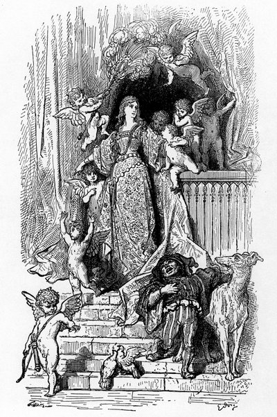 Alcina ve své slávě od Gustave Dore