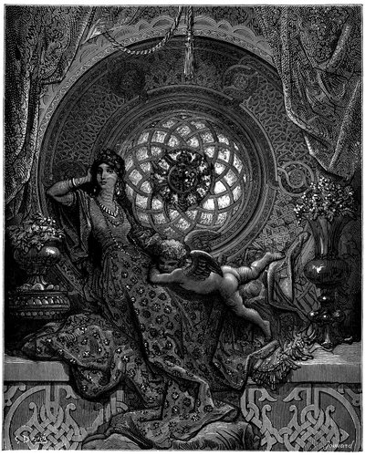Krása Alciny překonává všechny Ruggierovy obavy od Gustave Dore