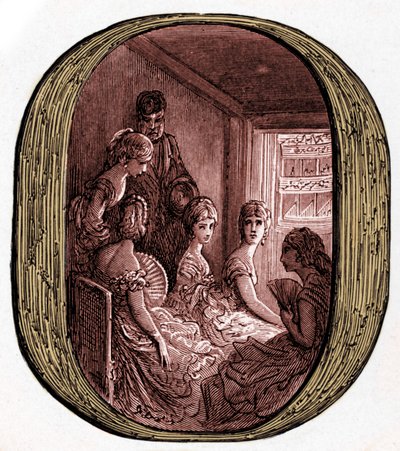 Operní box v královské opeře od Doré od Gustave Dore