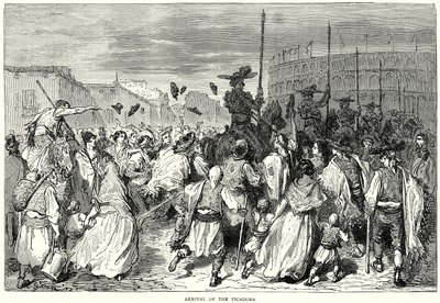 Příjezd pikadorů (rytina) od Gustave Dore