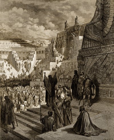 Artaxerxes dává Židům svobodu. - Bible od Gustave Dore