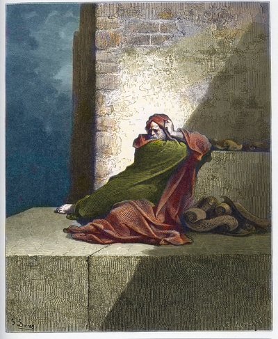 Baruch - Baruch ben Neria - Rytina z „The Dore Bible“ od Gustava Dore (1832-1883) od Gustave Dore