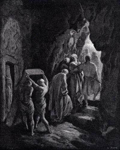 Pohřeb Sáry od Gustave Dore