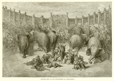 Zajatí Židé na hipodromu v Alexandrii od Gustave Dore