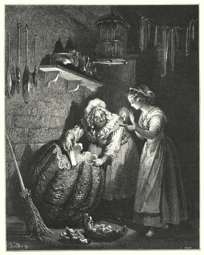 Cendrillon; Popelka (rytina) od Gustave Dore