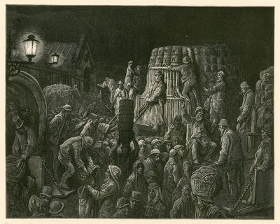 Covent Garden Market, Londýn od Gustave Dore