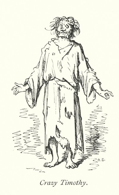 Crazy Timothy (rytina) od Gustave Dore