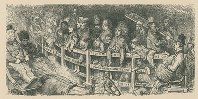 Davy sledují závody kočárů od Gustave Dore