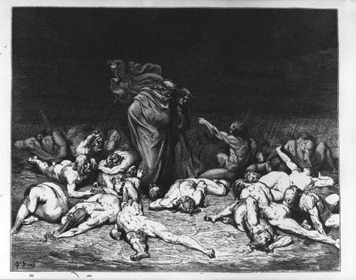 Dante a Virgil v pekle, ilustrace z 