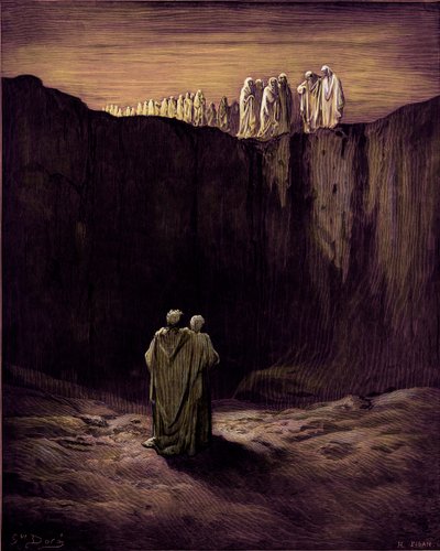 Danteho očistec od Gustave Dore
