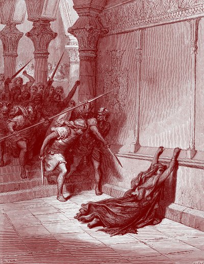 Smrt Athaliah od Doré - Bible od Gustave Dore