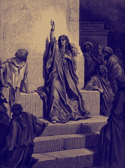 Deborahina triumfální píseň od Doré. - Bible od Gustave Dore