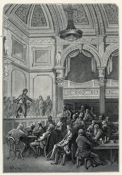Evansova píseň a večeře od Gustave Dore