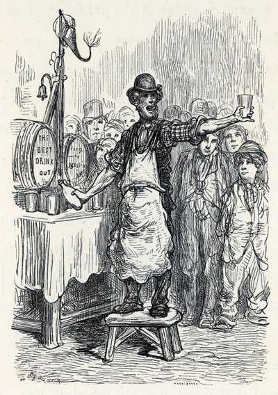 Prodavač zázvorového piva v 70. letech 19. století od Gustave Dore