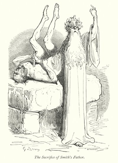 Velký kanec, Windsorský les (rytina) od Gustave Dore