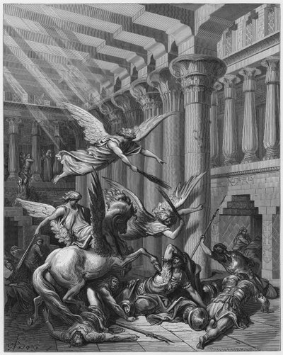 Gustave Dore Bible: Heliodorus svržen od Gustave Dore