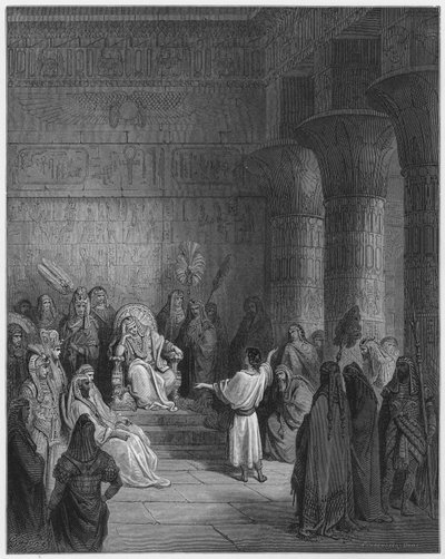 Gustave Dore Bible: Joseph vykládá faraonův sen od Gustave Dore
