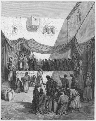 Gustave Dore Bible: Manželství v Káně od Gustave Dore