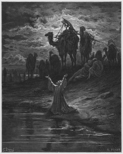 Gustave Dore Bible: Modlitba Jákobova od Gustave Dore