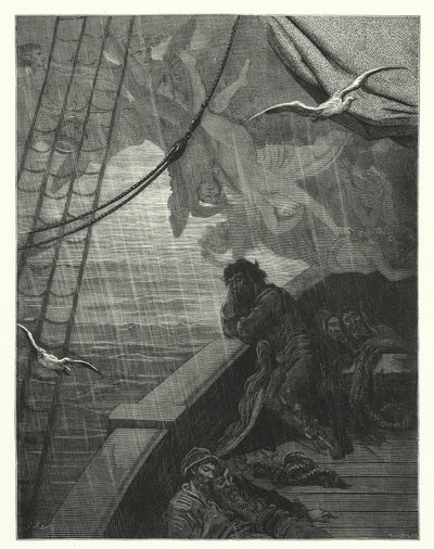 Ilustrace Gustava Doreho ke Coleridgovu dílu Rime of the Ancient Mariner (rytina) od Gustave Dore