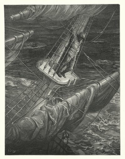 Ilustrace Gustava Doreho ke Coleridgovu dílu Rime of the Ancient Mariner (rytina) od Gustave Dore