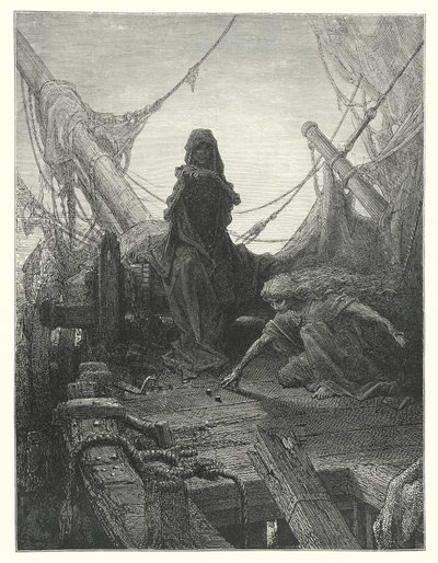 Ilustrace Gustava Doreho ke Coleridgovu dílu Rime of the Ancient Mariner (rytina) od Gustave Dore