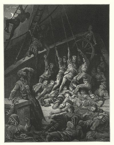 Ilustrace Gustava Doreho ke Coleridgovu dílu Rime of the Ancient Mariner (rytina) od Gustave Dore
