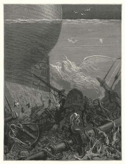 Ilustrace Gustava Doreho ke Coleridgovu dílu Rime of the Ancient Mariner (rytina) od Gustave Dore