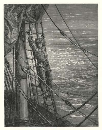 Ilustrace Gustava Doreho ke Coleridgovu dílu Rime of the Ancient Mariner (rytina) od Gustave Dore