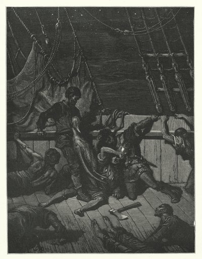 Ilustrace Gustava Doreho ke Coleridgovu dílu Rime of the Ancient Mariner (rytina) od Gustave Dore