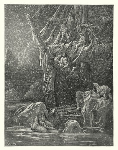 Ilustrace Gustava Doreho ke Coleridgovu dílu Rime of the Ancient Mariner (rytina) od Gustave Dore