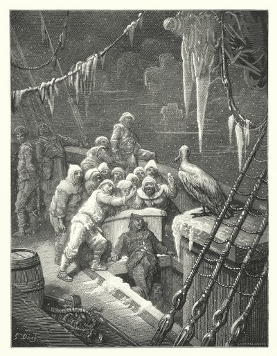 Ilustrace Gustava Doreho ke Coleridgovu dílu Rime of the Ancient Mariner (rytina) od Gustave Dore