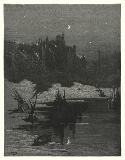 Ilustrace Gustava Doreho ke Coleridgovu dílu Rime of the Ancient Mariner (rytina) od Gustave Dore