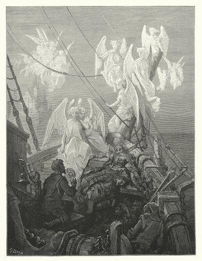 Ilustrace Gustava Doreho ke Coleridgovu dílu Rime of the Ancient Mariner (rytina) od Gustave Dore
