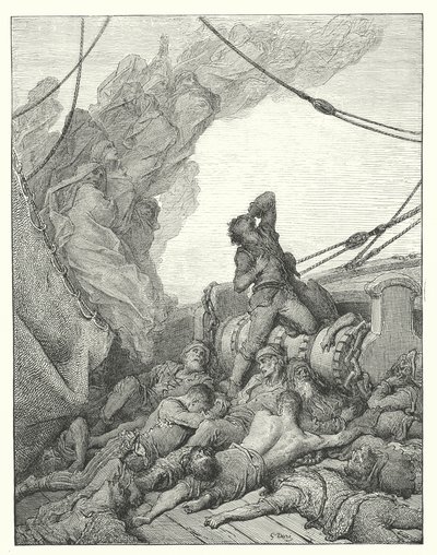 Ilustrace Gustava Doreho ke Coleridgovu dílu Rime of the Ancient Mariner (rytina) od Gustave Dore