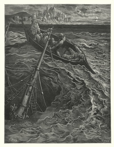 Ilustrace Gustava Doreho ke Coleridgovu dílu Rime of the Ancient Mariner (rytina) od Gustave Dore