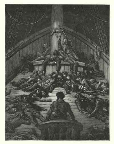 Ilustrace Gustava Doreho ke Coleridgovu dílu Rime of the Ancient Mariner (rytina) od Gustave Dore
