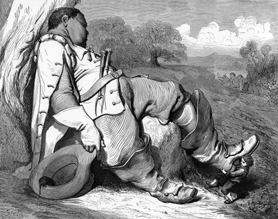 Hop o my Thumb, rytina Gustava Doré. od Gustave Dore